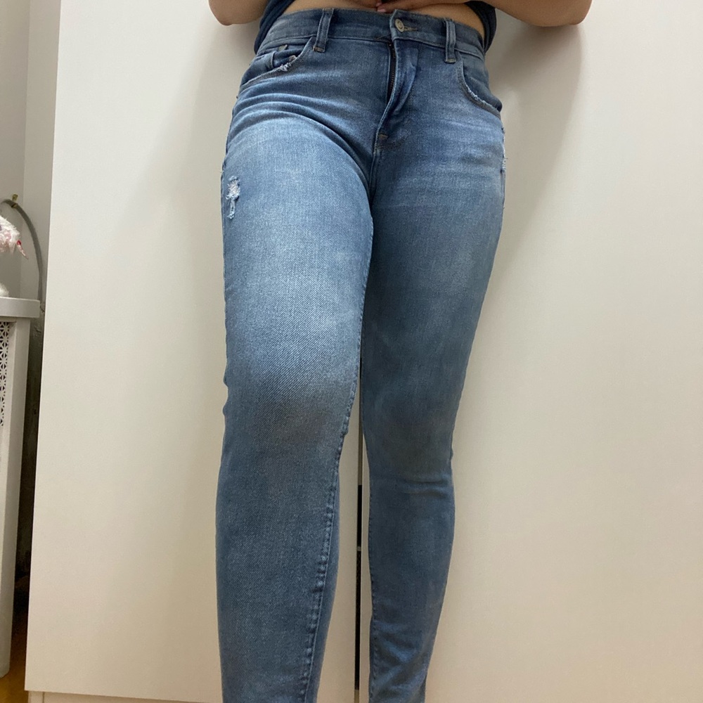 Kensie Vintage Luxe High Raise Skinny Jeans